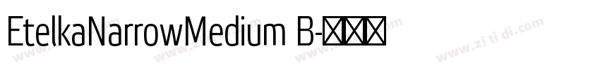 EtelkaNarrowMedium B字体转换 EtelkaNarrowMedium B字体转换